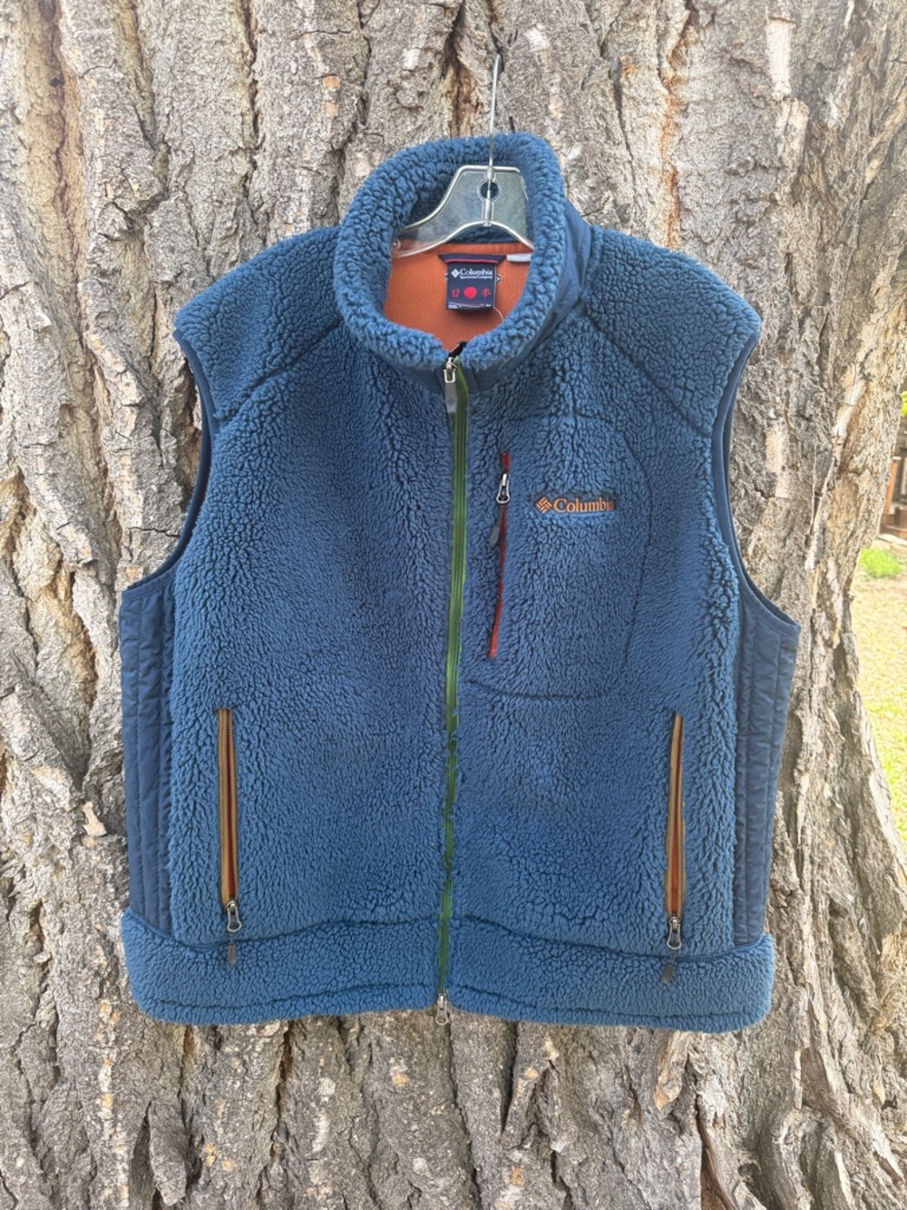 Columbia Omni wind block fully lined fleece zip up vest